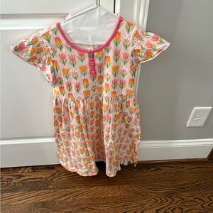 Matilda Jane Pink and Orange Tulip Dress - Size 12